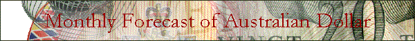Monthly Forecast of Australian Dollar