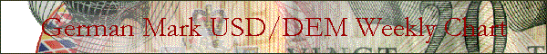 German Mark USD/DEM Weekly Chart